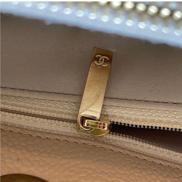 Chanel classic beige caviar grand shopping tote GST shoulder bag - Picture 12 of 13